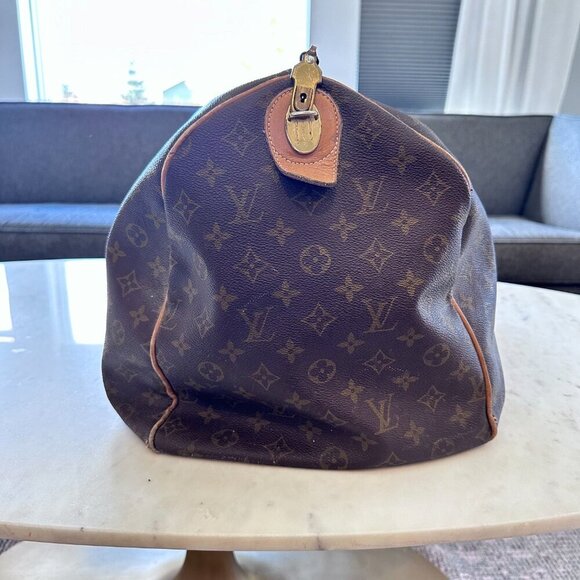 Vintage Louis Vuitton Keepall Canvas Logo Top Handle Tote Authenticated Classic - Picture 15 of 15